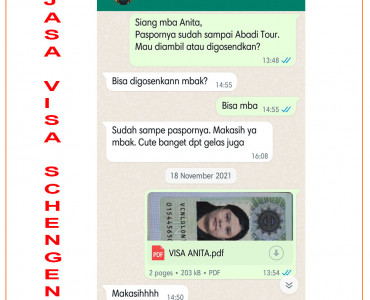 VISA BELANDA - MS ANITA